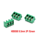9.5mm Pitch B9500-9.5 2P 3P Fence Type Spliced 300V/30A PCB Screw Connector Terminal Block Connector Green - Image 3