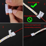 LED Strip Connector 8mm 2 Pin 3528 5050 Single Color Solderless PCB Board Wire Free Welding Connectors LED Accessories - Image 5
