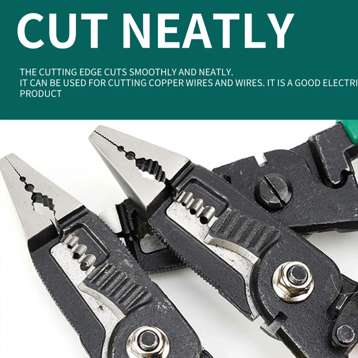 9 in 1 Multifunction Electrician Pliers Long Nose Pliers Combination Pliers Stripper/Crimper Pliers Diagonal Pliers Hand Tools - Image 5