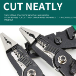 9 in 1 Multifunction Electrician Pliers Long Nose Pliers Combination Pliers Stripper/Crimper Pliers Diagonal Pliers Hand Tools - Image 5