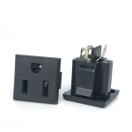 Black Copper 10/16A 250V American Japan Australian British EU Germany French Brazil Universal Electrical AC power socket - Image 3