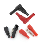 4mm Banana Male Right Angle Insulation Wire Solder socket Type DIY Plug cable Connectors Multimeter Test lead