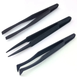Watch Repair Tool Antistatic Carbon Fiber Tweezers Plastic Tweezers For Watchmaker Black watch trimmer tweezers Carbon fiberTool - Image 6