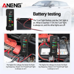 ANENG BT-170 12V Car Motorcycle Tester Fault Detector Battery Tester Digital Alternator Tester Car Diagnostic Tool Auto Repair - Image 2