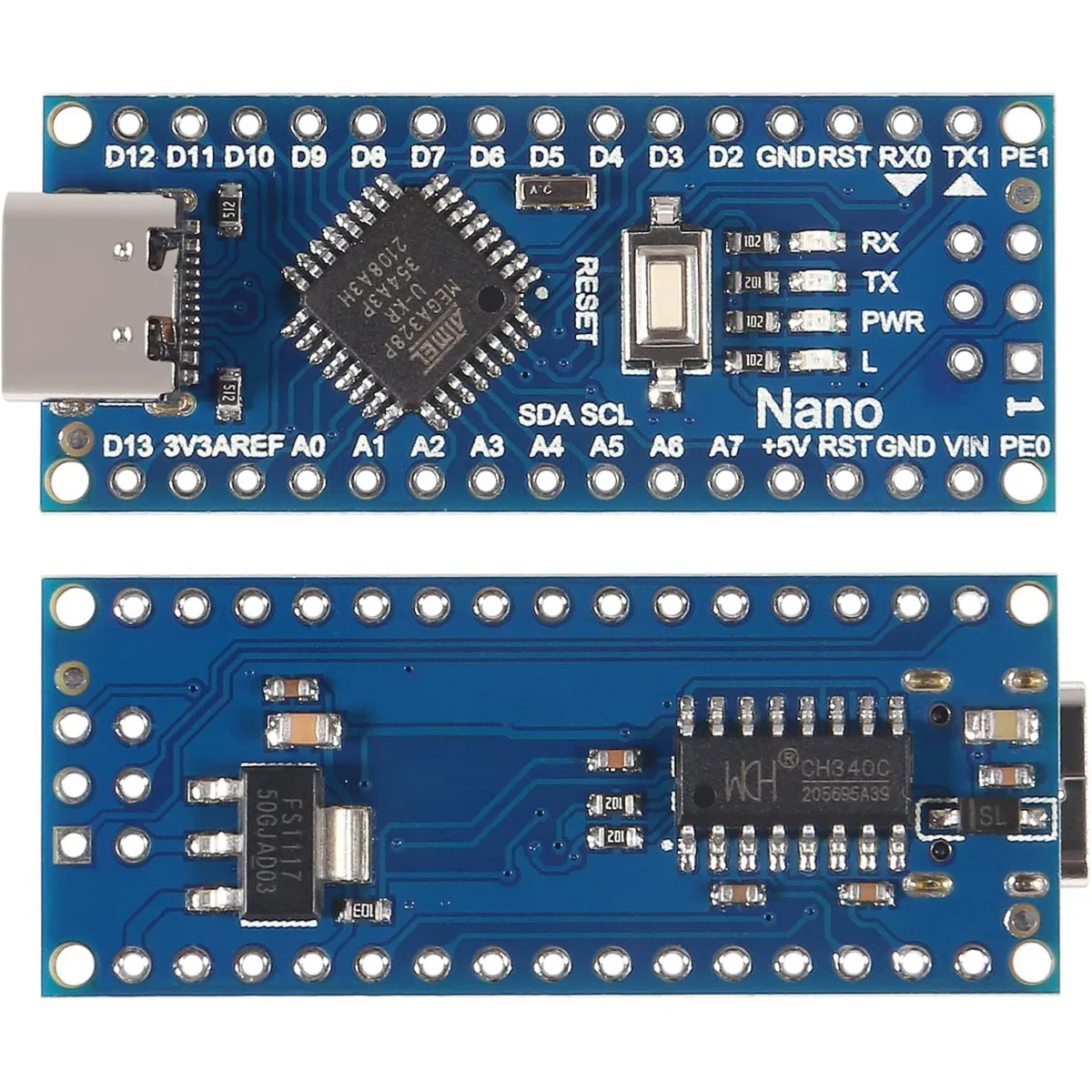 For Nano Board CH340/ATmega+328P Without USB Cable, Type-C Connection Compatible with Arduino Nano V3.0 - Image 5