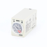 Power-on Delay Rotary Knob DPDT 5S/10S/30S/60S/3M/5M/10M/30M Timer Timing Time Relay AC 24V 220V 380V H3Y-2 With Base Socket - Image 3
