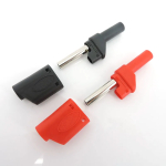 Safety Fully Insulated 4mm Male Stackable Banana male Plug Connector red black for cable plug - Image 3