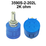 3590S Multiturn Potentiometer 500 1K 2K 5K 10K 20K 50K 100K Ohm Potentiometer Adjustable Resistor 3590 102 202 502 103 - Image 2
