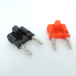 Double Dual 4mm Banana Plug socket for Binding Post Jack Speaker Adapter Nickel plated Connectors Screw red black p1 - Image 5