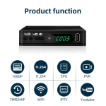 DVB-T2 1080 HD TV Tuner Terrestrial Receiver with Adapter Supports H.264/MPEG4 Decod for Russia/Ukraine/Africa/Indonesia/India - Image 5