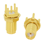 SMA Male/ Female RF Coax Connector PCB 2-Hole Panel Mount Solder Post Wire Terminal Adapter Goldplated Wholesale Price - Image 2