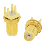 SMA Male/ Female RF Coax Connector PCB 2-Hole Panel Mount Solder Post Wire Terminal Adapter Goldplated Wholesale Price - Image 5