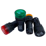 AD16-22SM 22mm Panel Diameter AC 12V 24V 110V 220V Flash Signal Light Red LED Active Buzzer Beep Alarm Indicator Green Yellow - Image 2