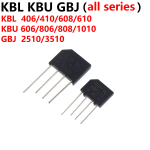 GBJ2510 GBJ3510 KBL406 KBL410 KBL610 KBL608 KBP206 KBP210 KBP310 KBP307 KBU1010 KBU808 808 606 Diode Rectifier bridge