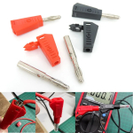 red black 4mm Banana male Plug Safety Retractable Stackable Solder In line DIY assembly Test leads connectors p1