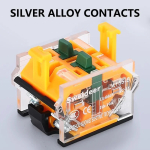 220V 22mm LA38 1NO/1NC Round self-locking Reset power button switch instantaneous switch with light LED indicator Self-recovery - Image 3