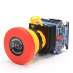 22mm emergency stop switch button mushroom head self-locking button LA38-11ZS / stop emergency power failure stop 1NO 1NO / 2NC - Image 3