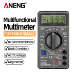 DT830B Digital Multimeter AC/DC LCD Mini Voltmeter Ammeter Ohm Tester 750/1000V High Safety Handheld Meter With Probe