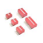 Red 1/2/3/4/5/6/8/10/12 Position bits dip TOGGLE switch doule Row PITCH 2.54MM Slide Switches Right Angle Vertical - Image 3