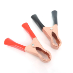 5A 50A Handle Test Probe Metal Alligator Crocodile Clips Connector Connect Socket Plug Black Red for Electrical Car Battery - Image 6